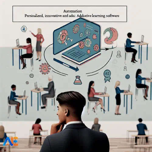 AI generated image of educational setting with numerous teachers