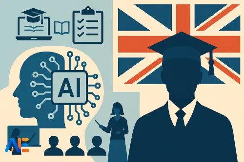 Skolledare som diskuterar AI-strategi vid terminsstart