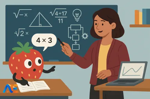 A teacher exploring OpenAI o1 reasoning tools with students