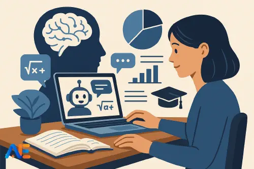 A school leader reviewing research on AI tutoring tools