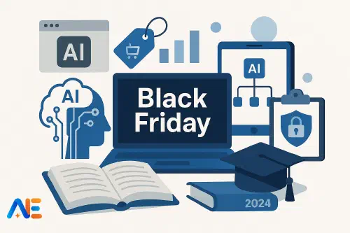 En lärare som jämför AI-verktyg och prenumerationer på en laptop