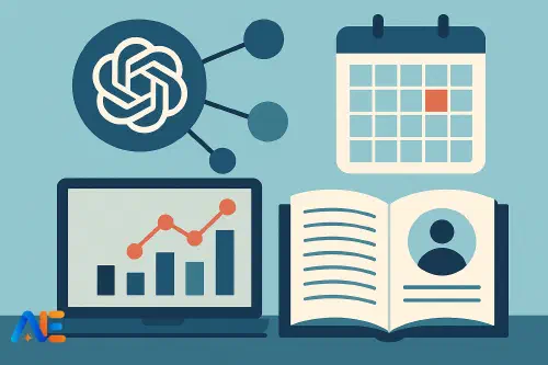 En lärare som går igenom AI-nyheter för skolbruk