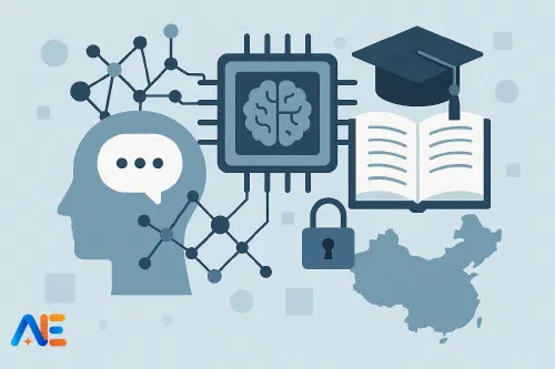 En IT-ansvarig på en skola som går igenom AI-alternativ med en lärare