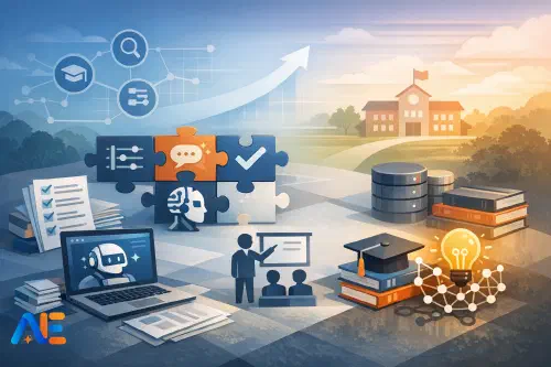 Ett skolteam som planerar en AI foundations sprint för att vara redo i september