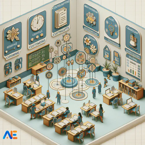 AI generated image of a classroom setting