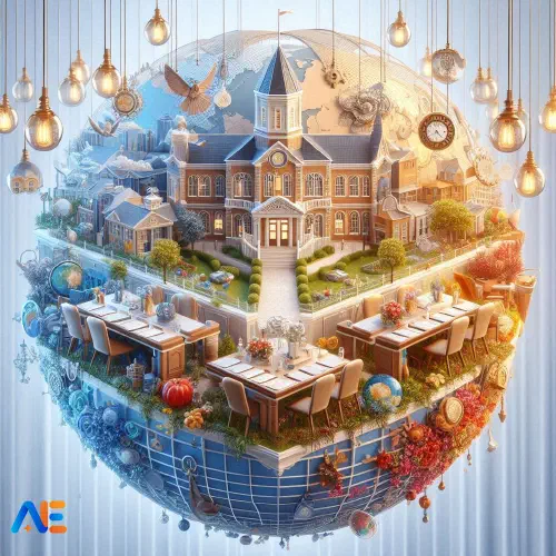 AI generated image of students reading books in a classroom, with elements of a reading corner such as bookshelves and comfortable seating.